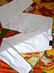 White Denim Jeans From Bench