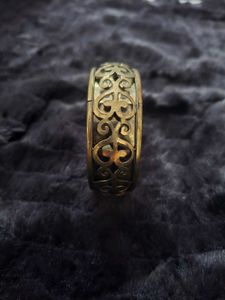Vintage Ornate Gold-Tone Bangle