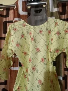 New Pack Of 1 Kurti Lemon Color