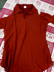 Elegant Brown Tunic Top