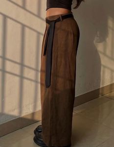 Brown Wide Leg Jeans