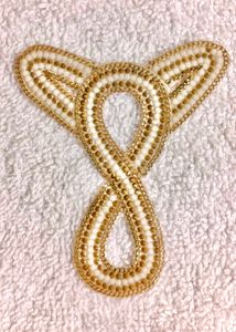 Patch For Cloth Dress Neck Diamonds And Chain