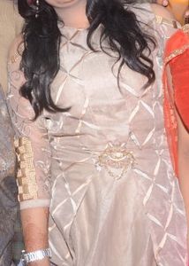 Ethnic Heavy Gown With Cane