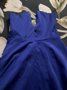 Blue Tube Designer Dress .