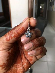 Mini Flower Silver Earrings