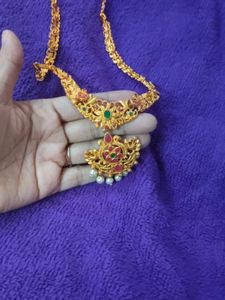 Gold-toned Necklace And Long Haram