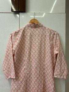 Elegant Pink Printed Kurta