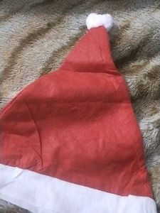 Red &amp; White christmas cap