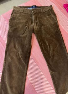 Brown Cotrise Pant
