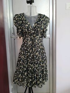 Floral Corset Waisted Dress