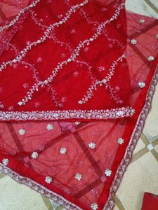 Red Embroidered Lehenga Choli