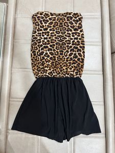 Y2K Animal Print Jump Suit