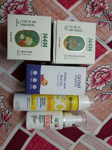 Face Moisturizer, Sunscreen & Underarm Roll On