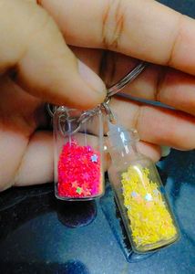 Cute Glitter Keychain