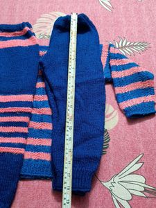 Baby Sweater With 2 Pjama Set