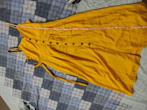 Mustard Yellow Midi Dress