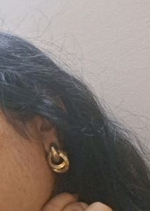 Gold Color Earrings Brand New