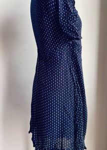 My fav 💙blue dress Cute soft cotton Navy Wrap