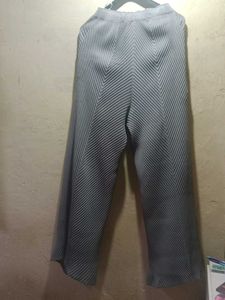Grey Pleated Top