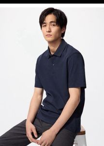 UNIQLO AlRism Cotton Pique Polo Shirt