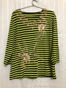 Lime Green Long Sleeve Top