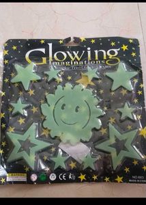 Glowing Stars & Sun Wall Decals