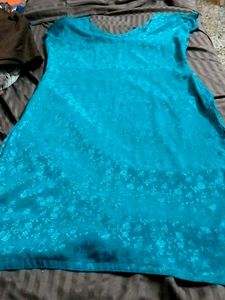 Teal Indian Embroidered Dress