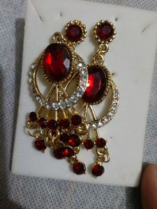 Red Stone Earings