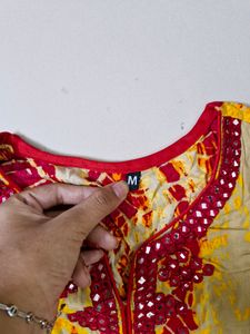 Long Tie-dye Kurta