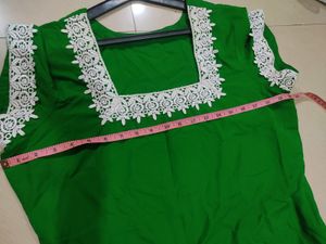 Beautiful Lace Work Kurti