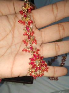 Pink Kundan Necklace Set