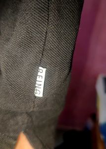 Black &#39;Being&#39; Polo Shirt