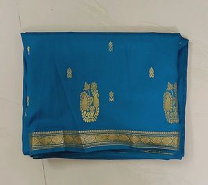 Peacock Green art Silk Saree