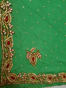 Saree Fully Worked With Blouse