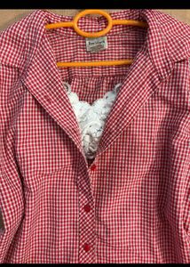 Red&amp;White Gingham Shirt