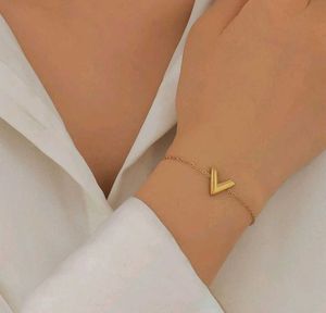 V Shape Anti Tarnish Bracelet