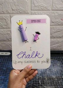 Handmade &#39;I Chalk&#39; Teacher&#39;s Day Card