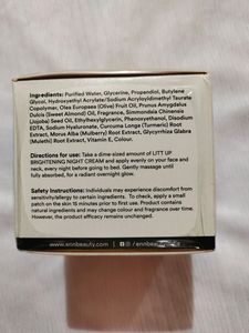 Enn Beauty Litt Up Brightening Night Cream