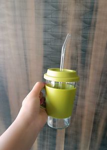 Stylish Reusable Glass Tumbler