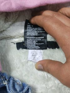 Denim Jacket with Kitty Details