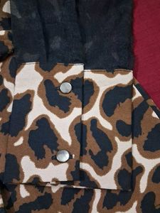 Cheetah Printed  Ruffle Top👌
