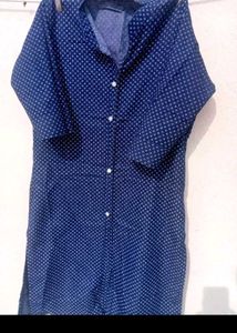 Combo Of 3 Blue Tops With Embroiderery.
