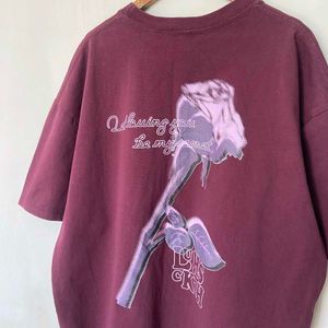 Burgundy Rose Graphic Tee