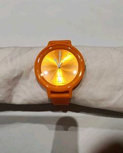 Vibrant Orange Wrist Watch
