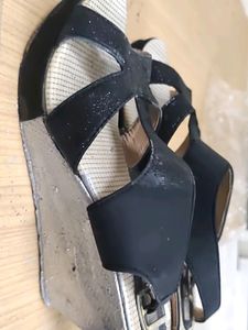 Black Shimmer Wedges