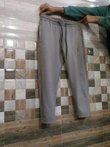 Grey Joggers with Black Drawstring