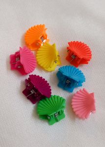 Cute Shell Shaped Clips (Never Used) (Pack Of 8)