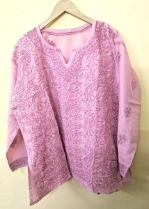 100% Cotton Lucknowi Short Kurta!