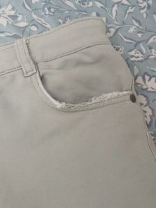 Casual Beige Pants
