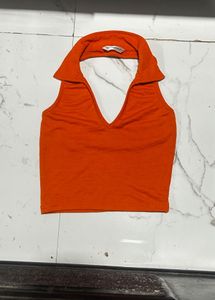 Stylish Orange Crop Top